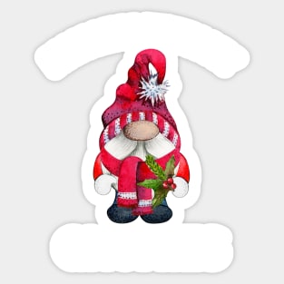 Hanging With Gnomies Gnome Christmas Tree Xmas Gift Sticker